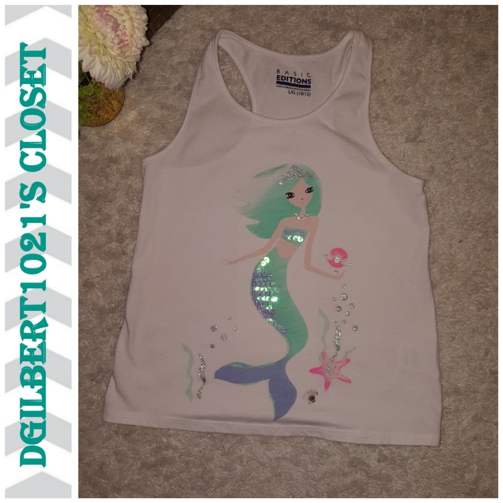 🍦Basic Editions Girl's Mermaid Tank top